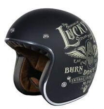 Casco moto jet retrò custom