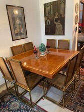 Tavolo da pranzo in radica con