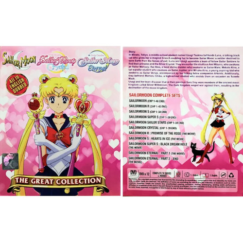 Dvd anime sailor moon - dvd, complete