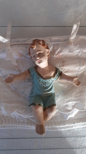 Antica statuina gesù bambino - statuina,