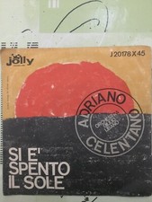 ADRIANO CELENTANO Si è spento il sole - La mezza luna 45 Giri 1962