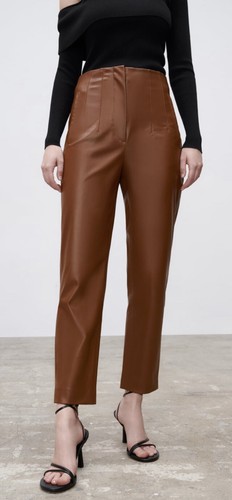 Pantaloni ecopelle vita - in, a