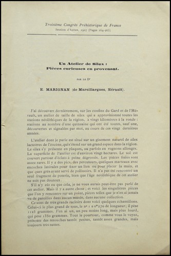 Atelier silex pièces - un,