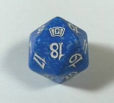 Dado 20 Blu Nona Edizione Magic the Gathering — Blue Ninth Edition D20 Die MtG