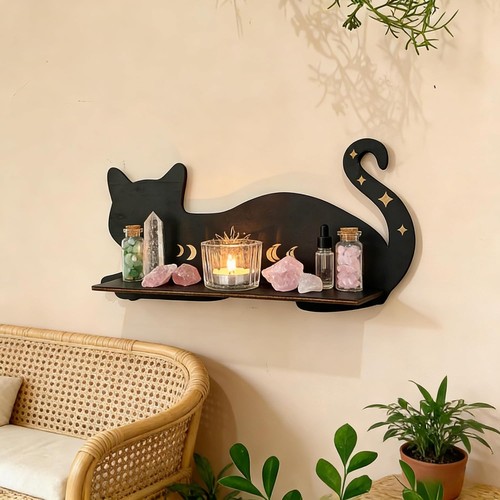 Mensolina gatto legno per - mensolina,