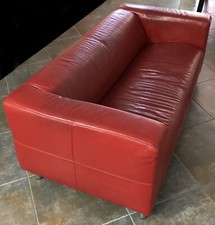 DIVANO IKEA KLIPPAN ECOPELLE ROSSO BORDEAUX 2 POSTI