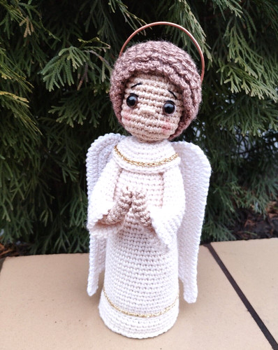 Bambola angel amigurumi fatta - bambola,