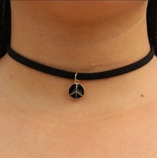 Collana girocollo ecopelle - collana,