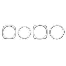 Anello donna acciaio tetra - acciaio,