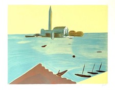 Virgilio Guidi, Venezia - litografia numerata e firmata dall'artista