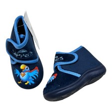 Pantofola bimbo blu strappo
