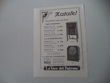advertising Pubblicità 1932 RADIO GRAMMOFONO LA VOCE DEL PADRONE R.G. 80/R. 7