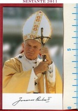 B139 - SANTINO HOLY CARD SAN GIOVANNI PAOLO II PAPA KAROL WOJTYLA CON AUTOGRAFO
