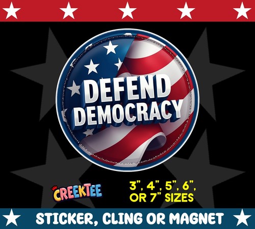 Defend democracy vinyl - democracy, bumper