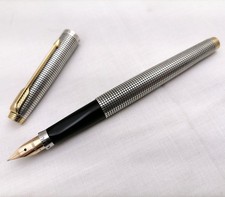 Parker 75 Cisele Sterling Silver 925 Pluma estilografica USA 