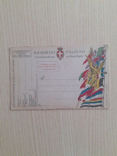 Cartolina postale in - ,
