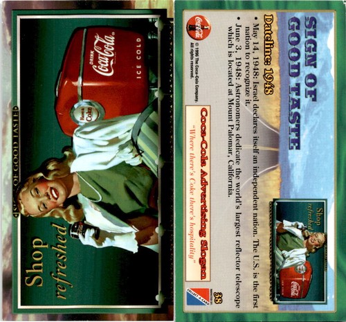 1996 collect card - 1996, coca-cola