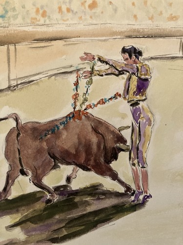 Pittura corrida tauromachia - pittura,