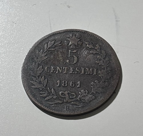 Moneta centesimi 1861 - 5,