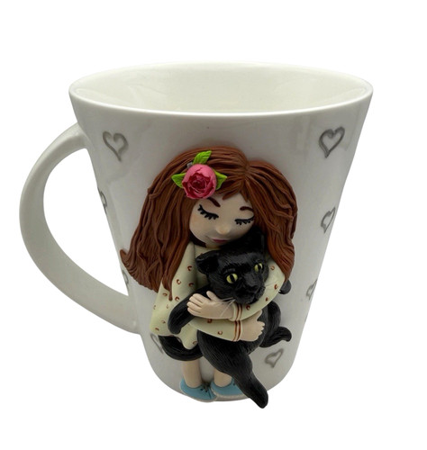 Tazza caffè fatta mano 3d - fatta, a