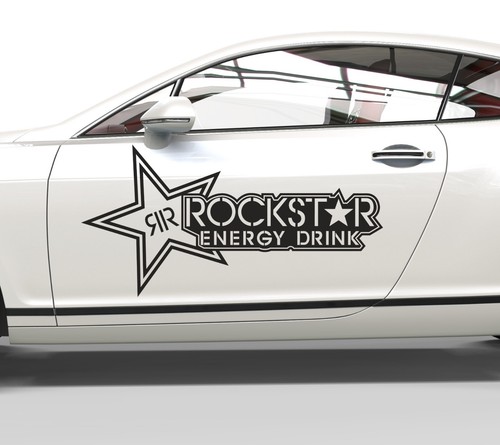 Adesivi auto rockstar - adesivi, energy