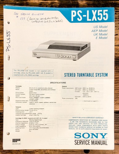 Sony lx55 - sony, ps-lx55