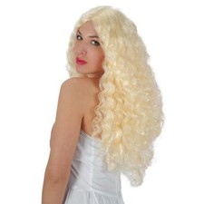 Parrucca bionda lunga riccia