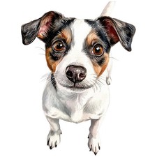 2 adesivi Jack Russell Terrier