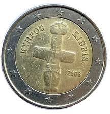 Moneta 2 euro Cipro 2008 in