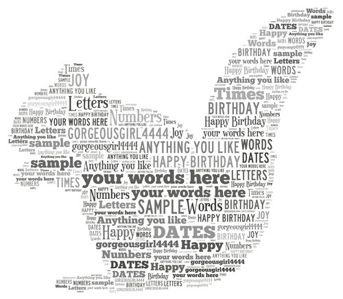 Word art regalo - art, personalizzato