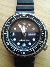 Seiko Golden Tuna 7549-7009 600 m Titanio Divers Quarzo Quadrante Nero