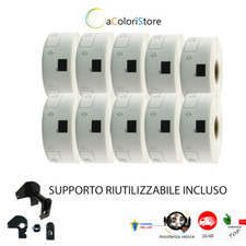 10 ROTOLI ETICHETTE CON