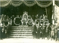 1930 ca TORINO RIVA DESTRA Umberto II su palco reale inaugura Colonna a Caduti