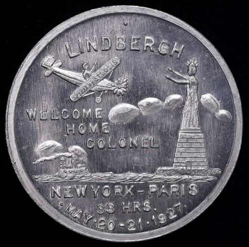Medaglia clarence chamberlin - medaglia,