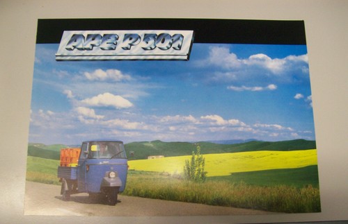 Piaggio ape p501 depliant - piaggio,