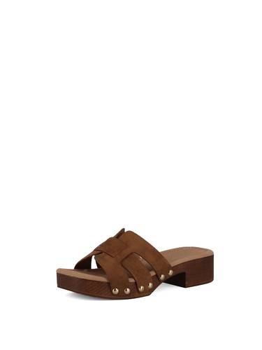 Ciabattine donna cuoio - , cleo