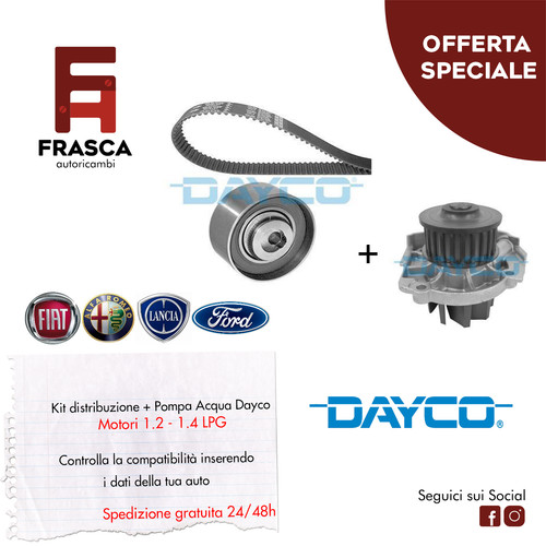 Kit distribuzione pompa - distribuzione, +