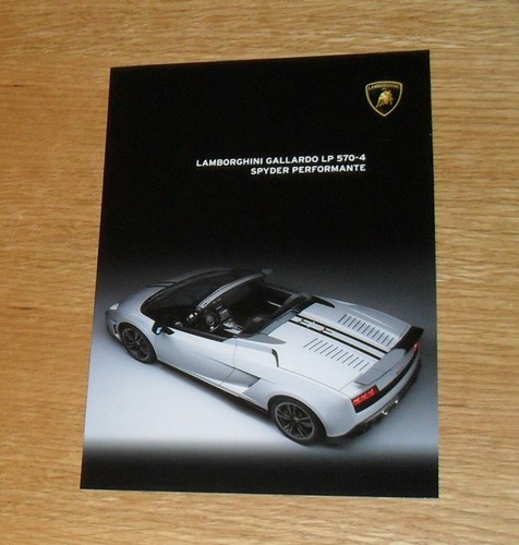 Brochure lamborghini gallardo - lamborghini,