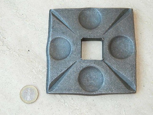 Piastra base quadrata - quadrata, ferro