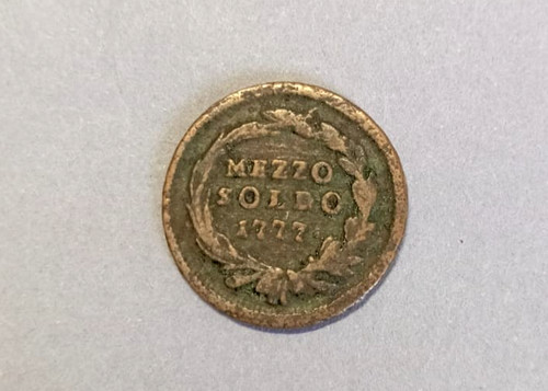 Moneta mezzo soldo 1777 - moneta, 1777,