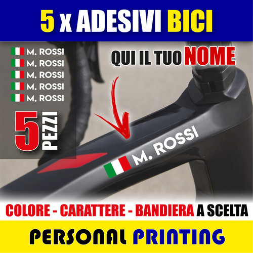 Adesivi nome bandiera - +,