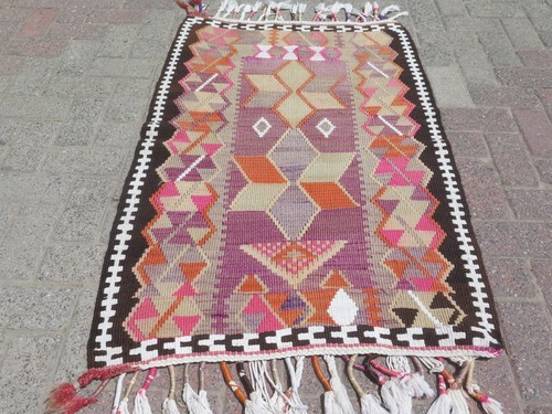 Tappeto colorato lana kilim - colorato,