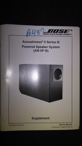 Bose manuale servizio - di,