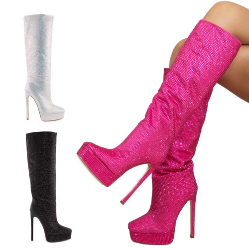 Stivali donna strass - , tacchi