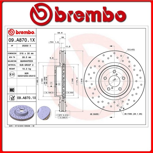 A870 disco freno - 09.a870.1x#4,