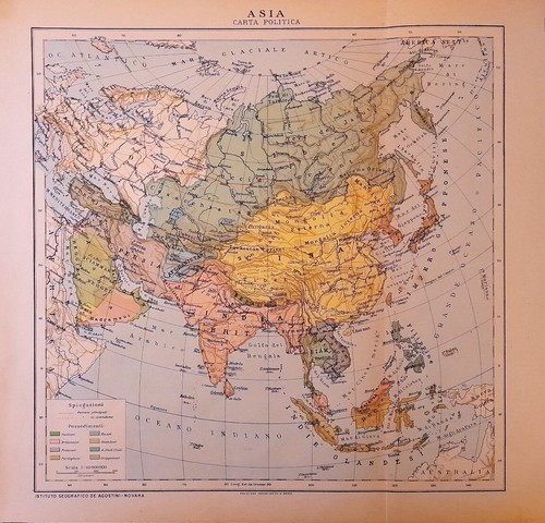 Carta geografica antica - , asia