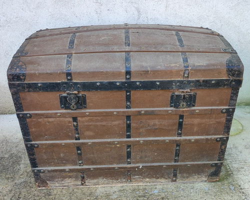 Baule bombato antico - baule,