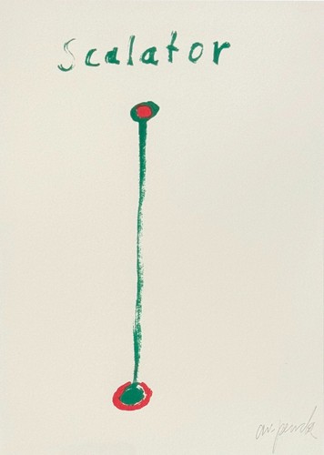 Penck 30x21 litografia su - a.r.,