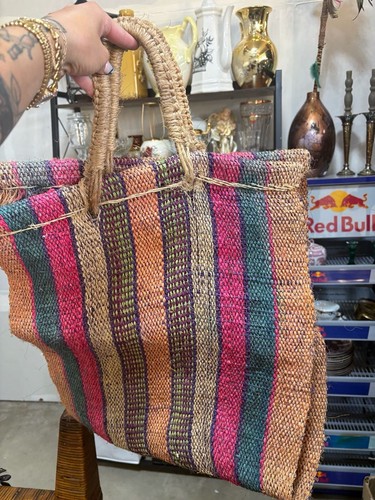 Porta mercato vintage righe - porta,