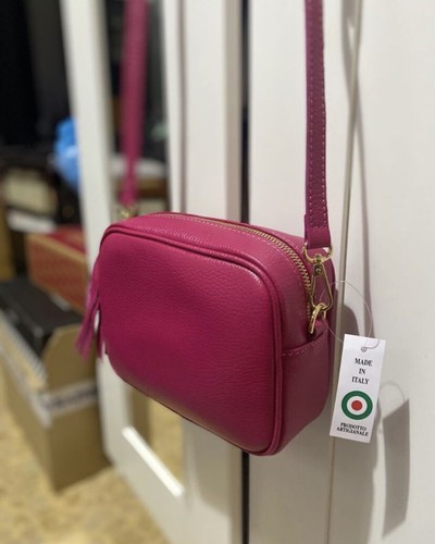 Borsa tracolla vera pelle - a,